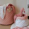 Panier de toilette rond petit Blooming Safari Little Dutch Ambiance 3