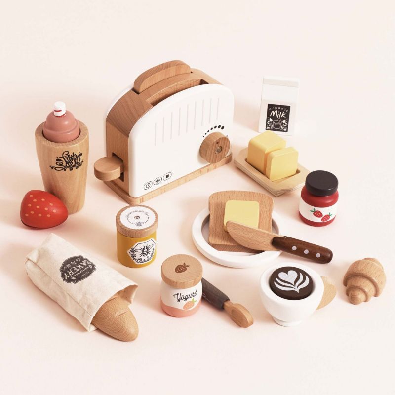 Ensemble de baguette et pains artisanaux en bois FSC Le Toy Van Ambiance 6