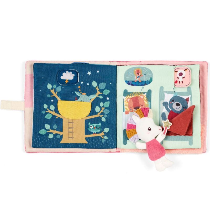 Livre d'activités en tissu Lena Chasse Cauchemars Lilliputiens Produit ouvert 6