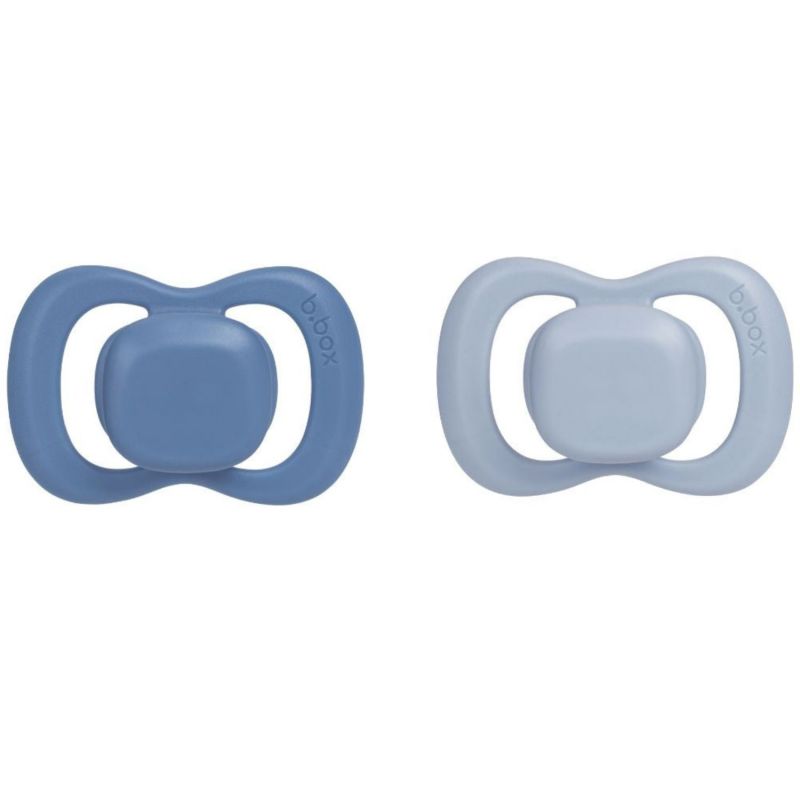 Lot de 2 sucettes symétriques en silicone Ocean-Sky (0-6 mois) B.Box Produit 1