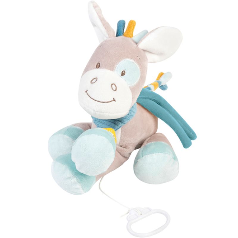 Peluche musicale Tim le cheval Tim & Tiloo beige (26 cm) Nattou