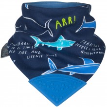 Bavoir bandana requins avec embout de dentition  par Cheeky Chompers