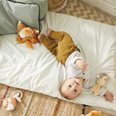 Doudou plat renard Léonard Les Fripons