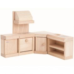 Cuisine en bois naturel - Plan Toys