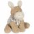 Variation Beige du produit Âne en peluche Botton Fleurs de la marque Walking Mum