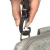 Lot De 2 Crochets Universels Pour Poussette Noir - Accroche Sac à Langer, Courses, Sac à Dos | Sangle Réglable & Mousqueton Solide (Supporte 3kg)