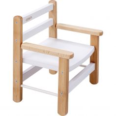 Petit fauteuil avec accoudoirs Juliette Hybride blanc - Combelle