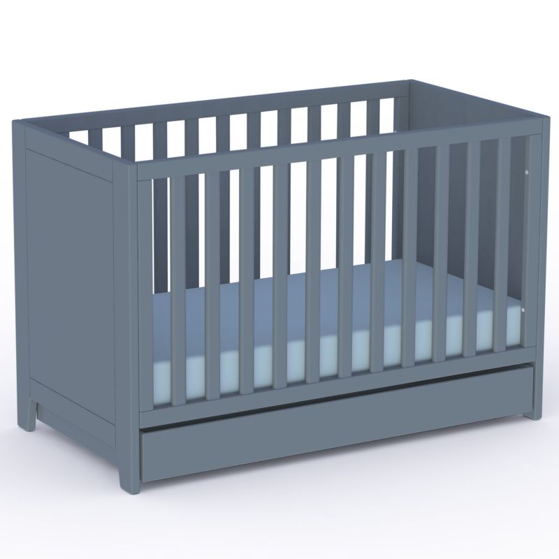 Lit bébé évolutif Lili Silex (60 x 120 cm) Théo