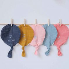 Doudou ballon Jaune moutarde (personnalisable)