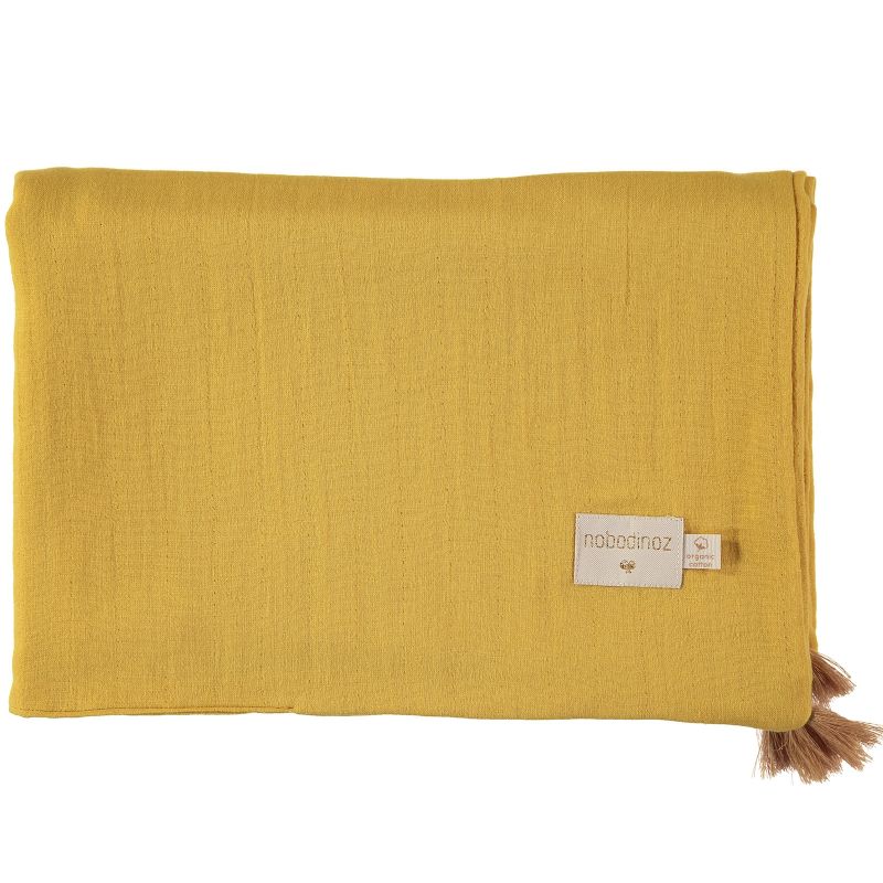 Couverture d'été bébé Farniente yellow (70 x 100 cm) Nobodinoz