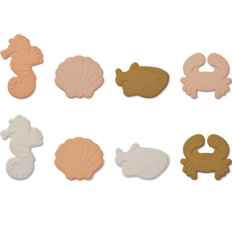 Lot de 8 ventouses de bain Sea creature Rose multi mix Liewood