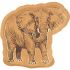 Lot de 8 assiettes Éléphant Safari Kraft - Arty Fêtes Factory