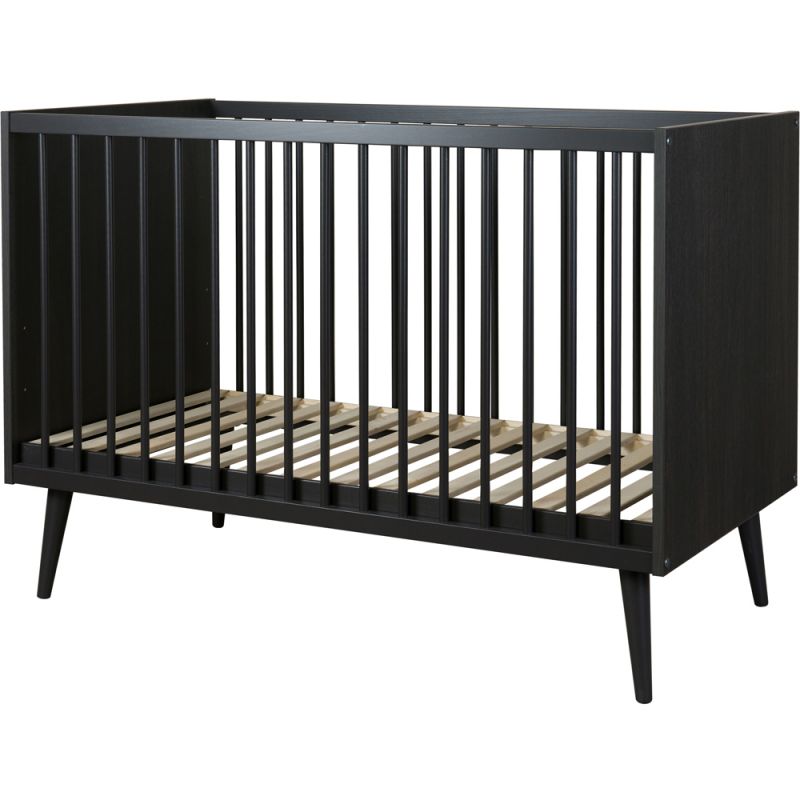 Lit bébé à barreaux Cocoon Eboni (120 x 60 cm) Quax