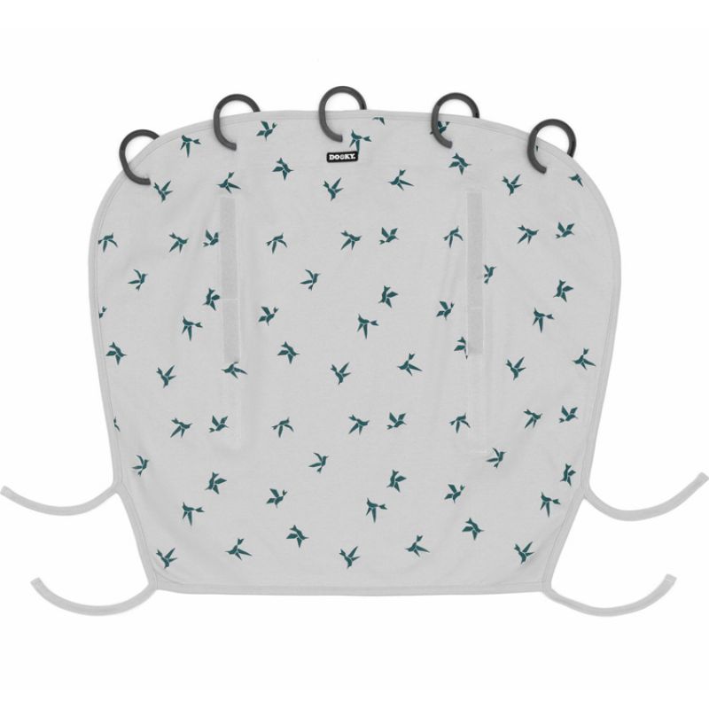 Pare-soleil pour poussette Swallow grey jade Dooky