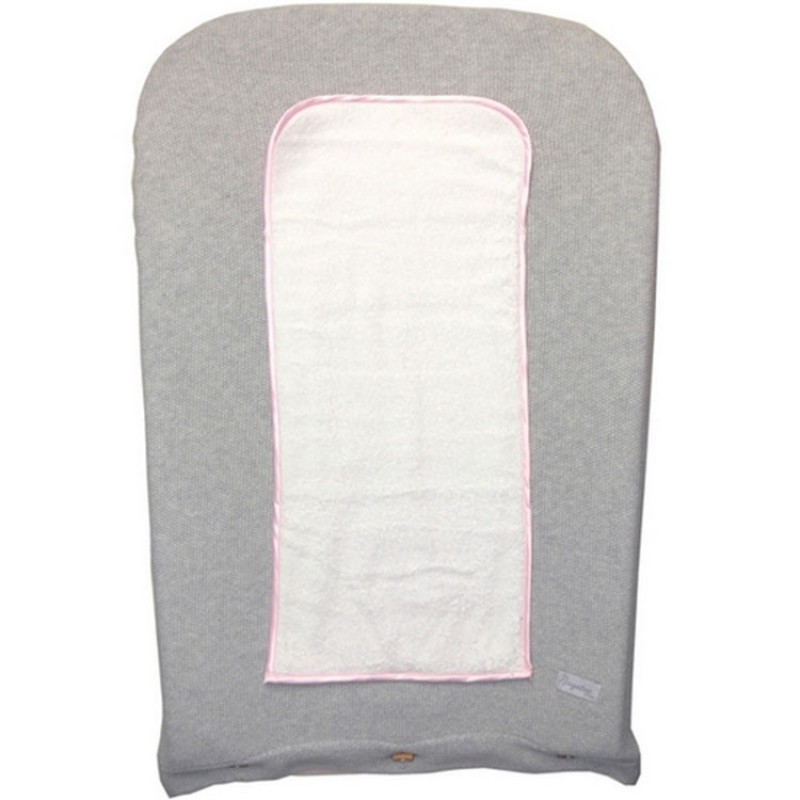 Matelas à langer Perle de riz rose Maison Nougatine