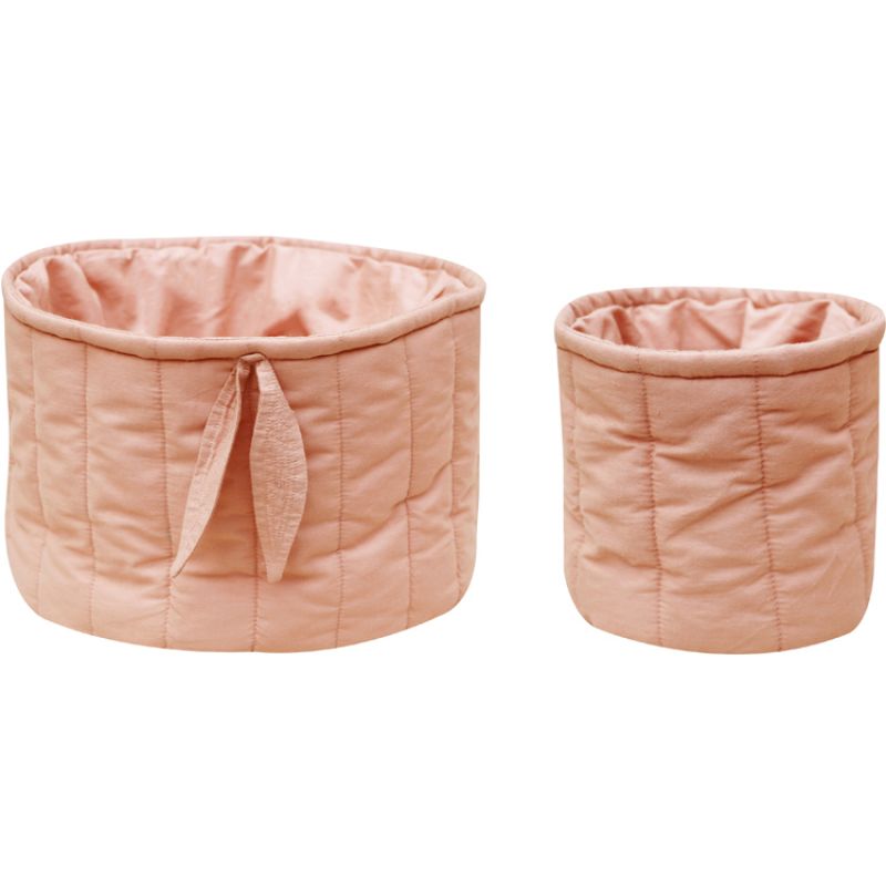 Lot de 2 paniers de rangement bamboo nude (20 x 30 cm) Lorena Canals