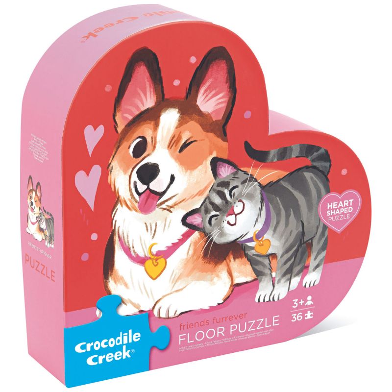 Puzzle Friends Furrever (36 pièces) Crocodile Creek Packaging 1