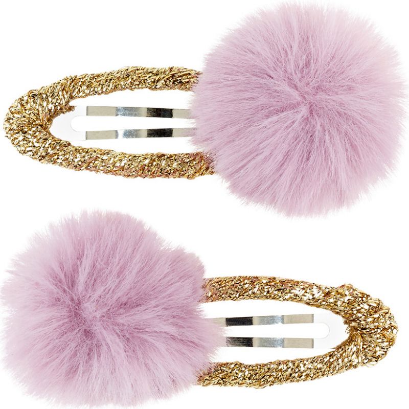 Lot de 2 barrettes à pompons Kiria Souza For Kids