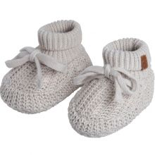 Chaussons bébé en teddy coton bio Soul Linen (0-3 mois)  par Baby's Only