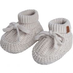 Chaussons chaussettes bébé 0-6 mois toile et tissu  Panda par C2BB,  spécialiste des chaussures/chaussons/chaussettes pour bébés