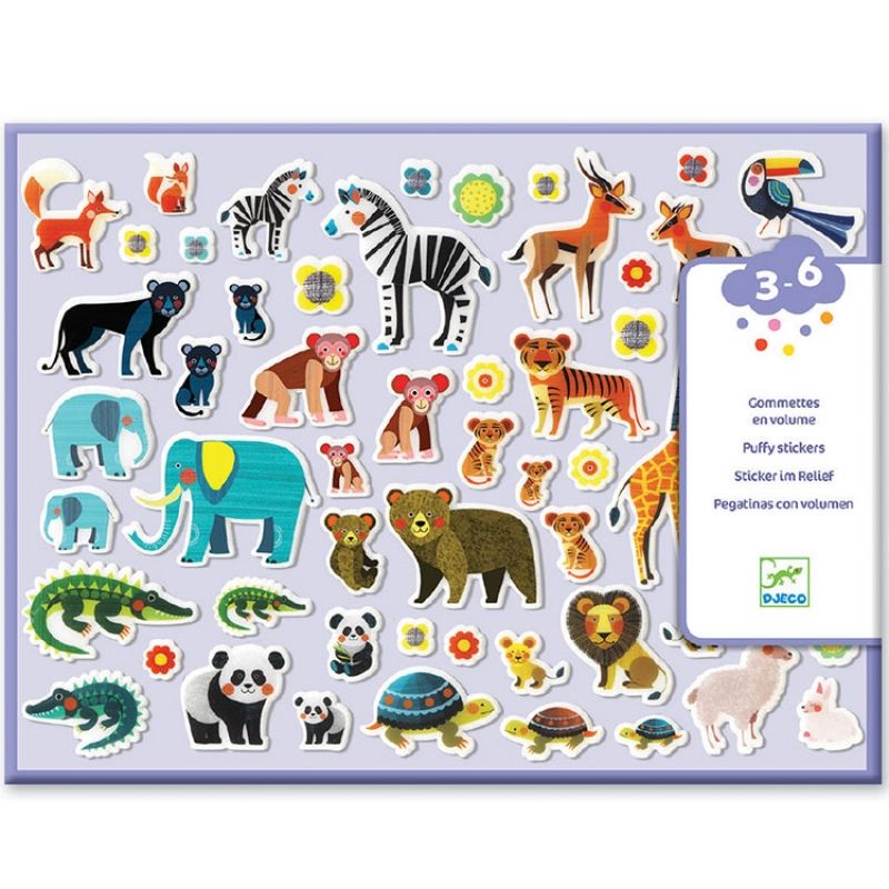 Gommettes en relief Mamans et petits Djeco