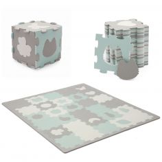 Tapis puzzle Luno Shapes Mint (165 x 185 cm)