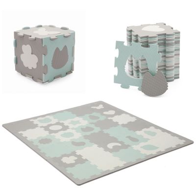 Tapis puzzle Luno Shapes Mint (165 x 185 cm)