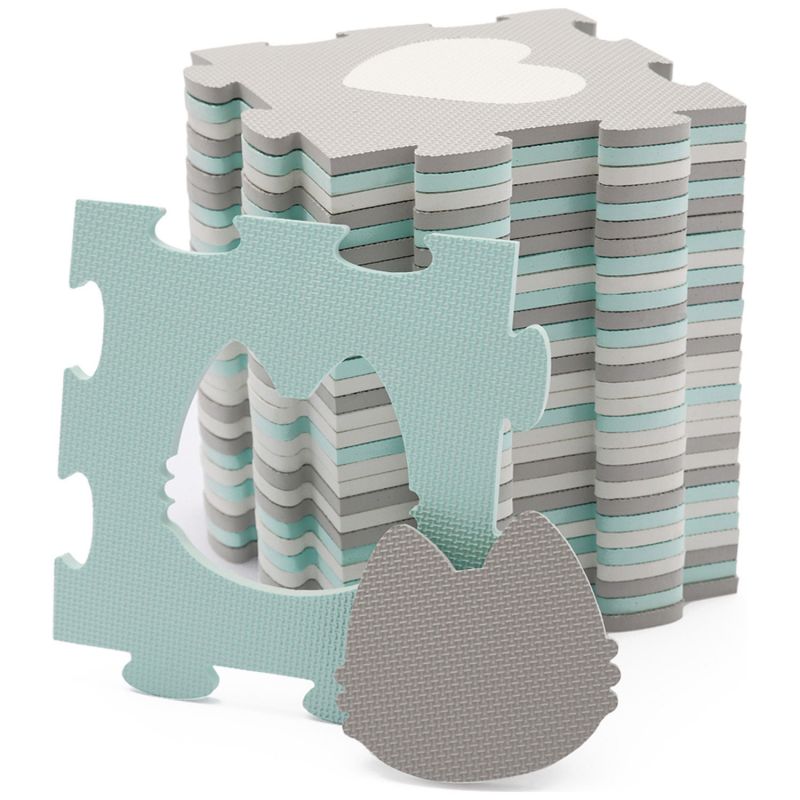 Tapis puzzle Luno Shapes Mint (165 x 185 cm) Kinderkraft Produit 3
