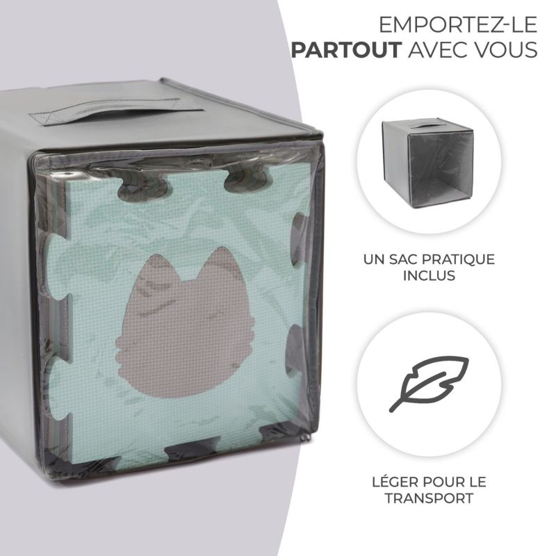 Tapis puzzle Luno Shapes Mint (165 x 185 cm) Kinderkraft Produit 6