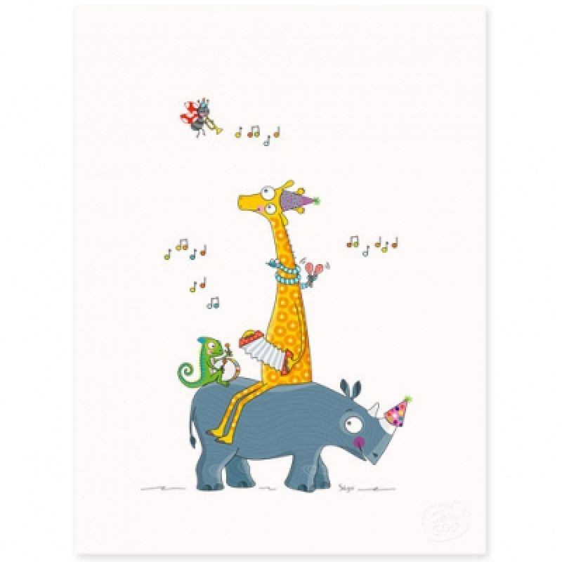 Affiche Guinguette (30 x 40 cm) Série-Golo