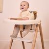 Pack 1 chaise Tobo White + 1 baby set + 1 tablette + 1 coussin Camel  par Charlie Crane