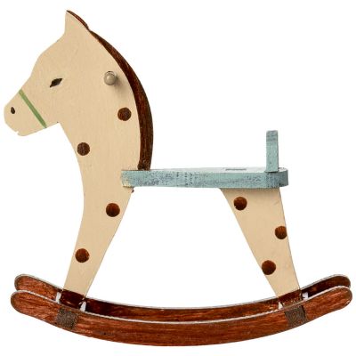 Cheval à bascule Souris à pois