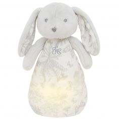 Peluche bruit blanc lapin Toile de Jouy gris - Tartine et Chocolat