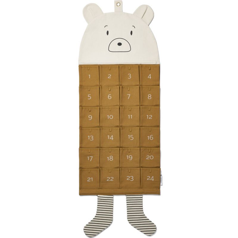 Calendrier de l'Avent réutilisable Klaus Mr Bear Golden Caramel multi mix Liewood