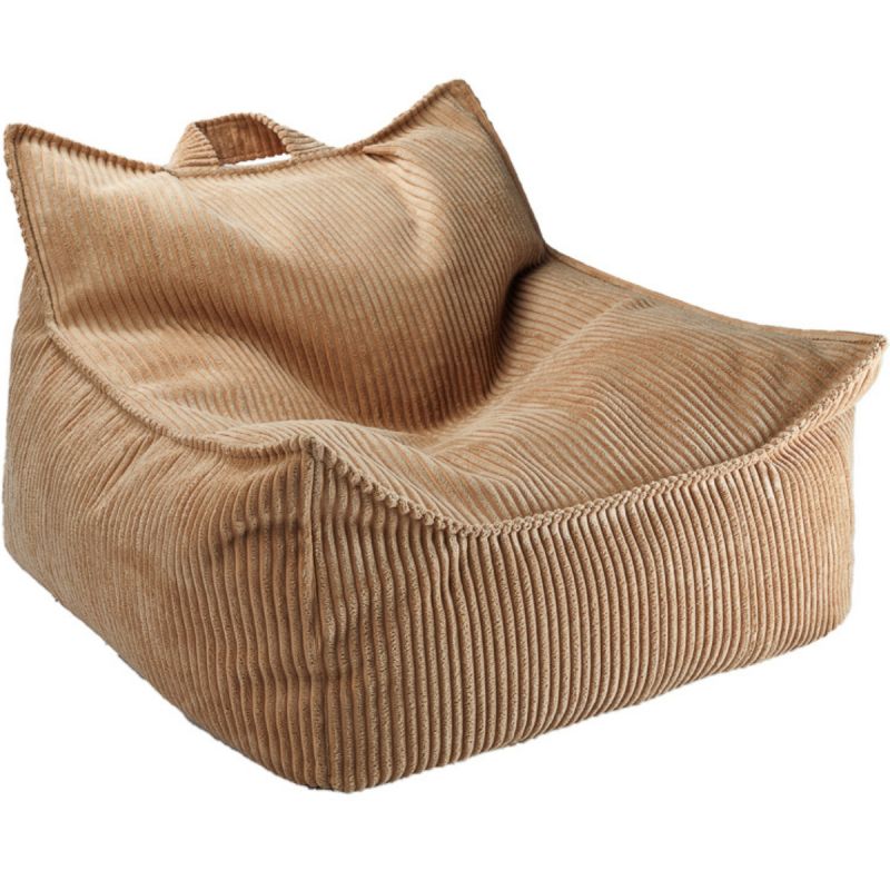 Fauteuil pouf et repose-pieds Toffee velours côtelé Wigiwama Produit 3