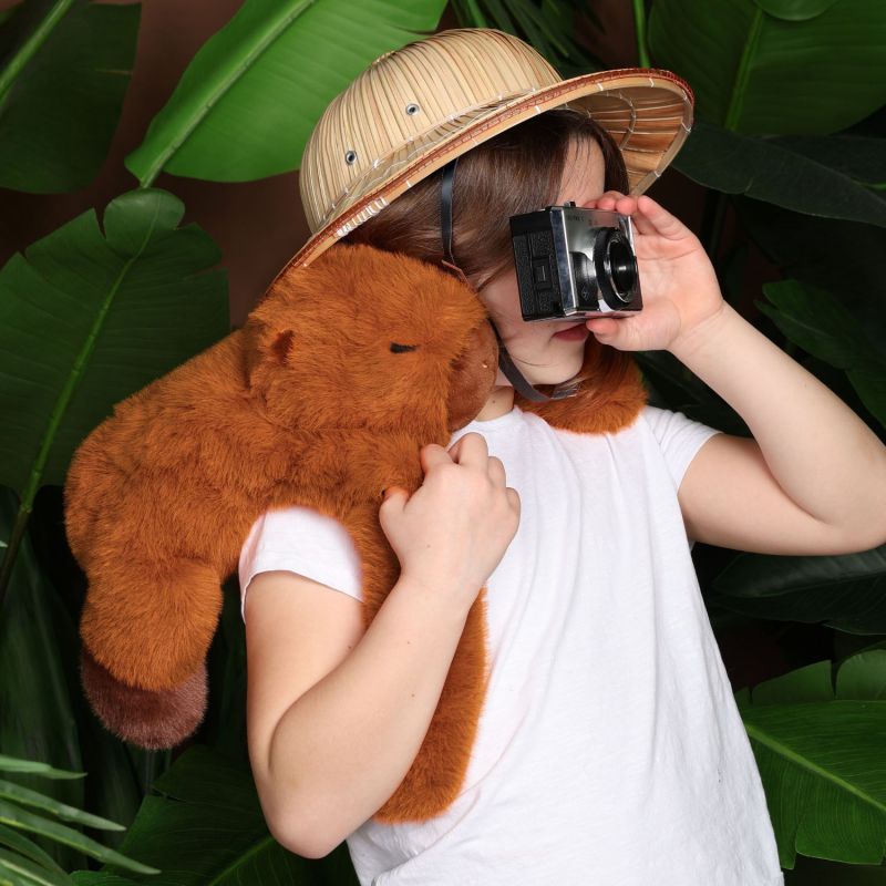 Peluche Capybara lesté PODCOLL (50 cm) Histoire d'Ours Ambiance 2