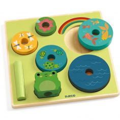 Puzzle en relief Puzz & Stack Rainbow (7 pièces) - Djeco