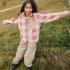 Veste polaire Nolan Mega Check Rose Blush (3 ans) Liewood Ambiance 2
