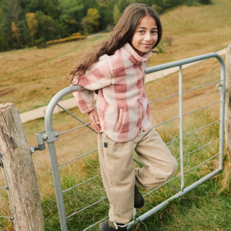 Veste polaire Nolan Mega Check Rose Blush (3 ans) Liewood Ambiance 6