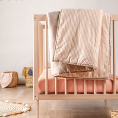 Couverture matelassée Faro Rayé Peach (100 x 140 cm)