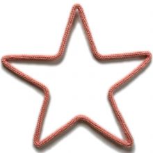Déco murale petite étoile en tricotin (coloris personnalisable)  par Charlie & June