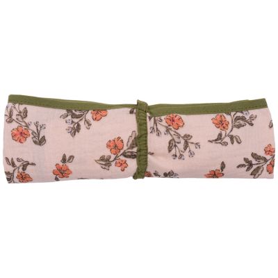 Lange en double gaze de coton gaufré fleurs et fougère BB & Co