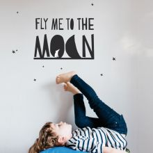 Sticker Fly me to the moon   par Mimi'lou