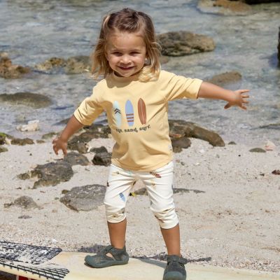 T-shirt anti-UV Planches de surf vanille (13-18 mois)