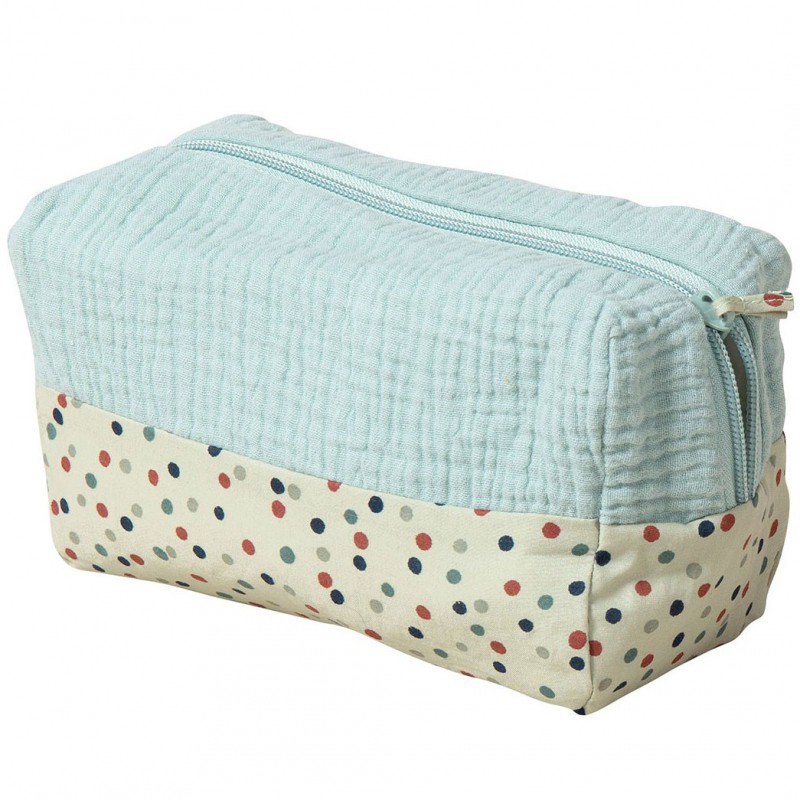 Trousse de toilette bleue Les jolis trop beaux Moulin Roty