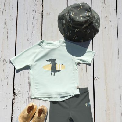 Chapeau anti-UV Palmiers olive foncé (07-18 mois)