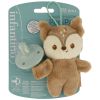 Attache-sucette peluche Snugle & tétine Pacipal Biche Infantino Packaging 6