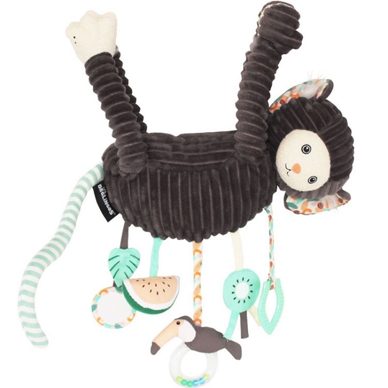 Kezakos le ouistiti d'activités (45 cm) Les Déglingos