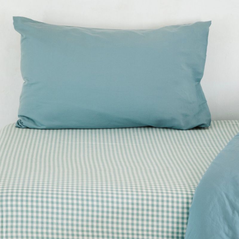 Taie d'oreiller pur coton bio Azur (40 x 60 cm) Kadolis Ambiance 5