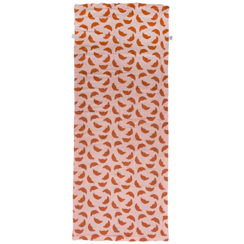 Serviette de plage bambou et gaze de coton toffee et croissants (80x160 cm) BB & Co Produit 2